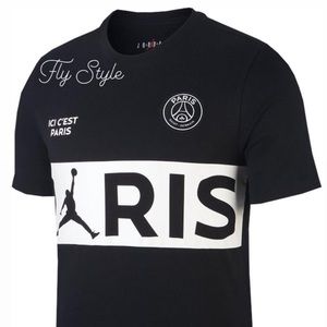 Air Jordan Paris Brand New Shirt PSG Black